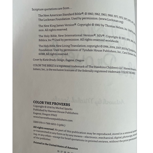 Color the Proverbs Paperback An Adult Coloring Book For Your Soul - Picture 4 of 7